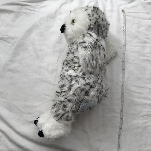 Build-a-Bear Snowy Owl Hedwig 14" Plush EUC Swivel Rotating Head Spotted - Picture 7 of 12